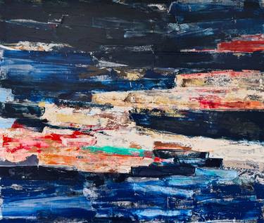Original Abstract Expressionism Abstract Collage by Adam Collier Noel
