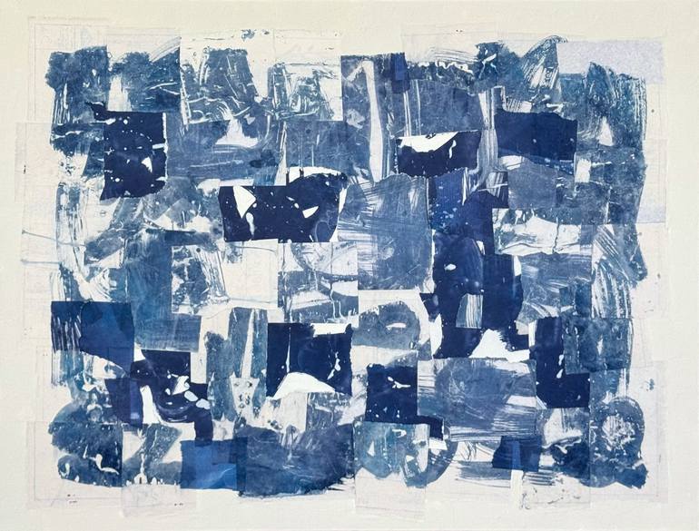 Original Abstract Expressionism Abstract Collage by Adam Collier Noel