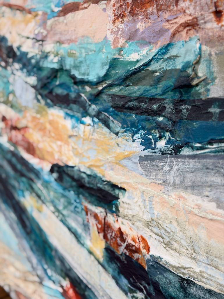 Original Abstract Expressionism Abstract Collage by Adam Collier Noel