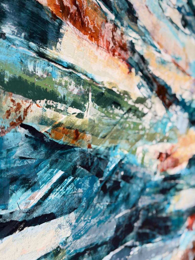 Original Abstract Expressionism Abstract Collage by Adam Collier Noel