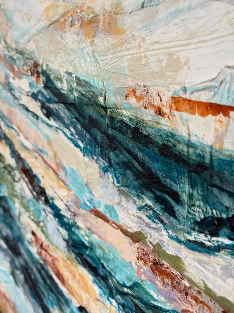 Original Abstract Expressionism Abstract Collage by Adam Collier Noel