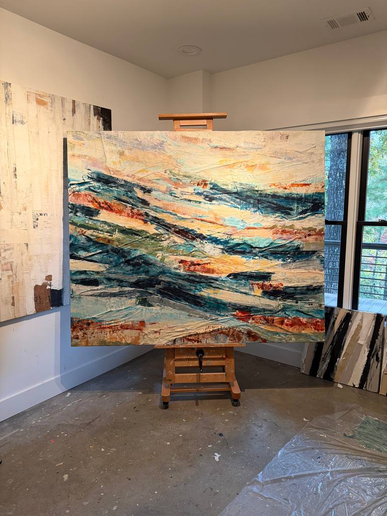 Original Abstract Expressionism Abstract Collage by Adam Collier Noel