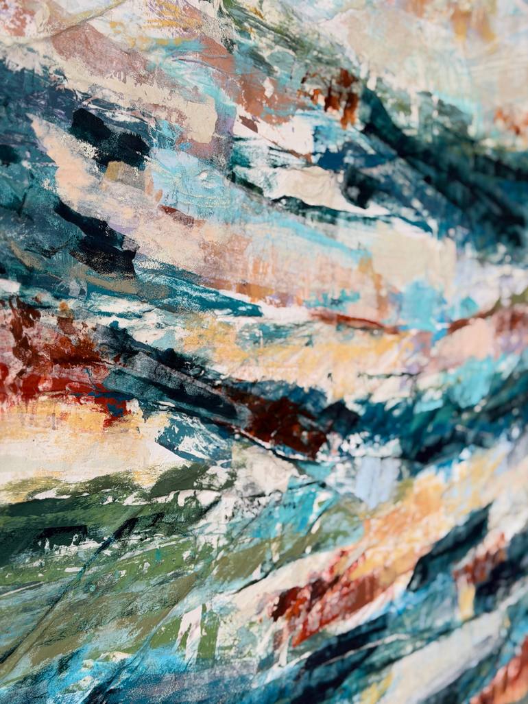 Original Abstract Expressionism Abstract Collage by Adam Collier Noel