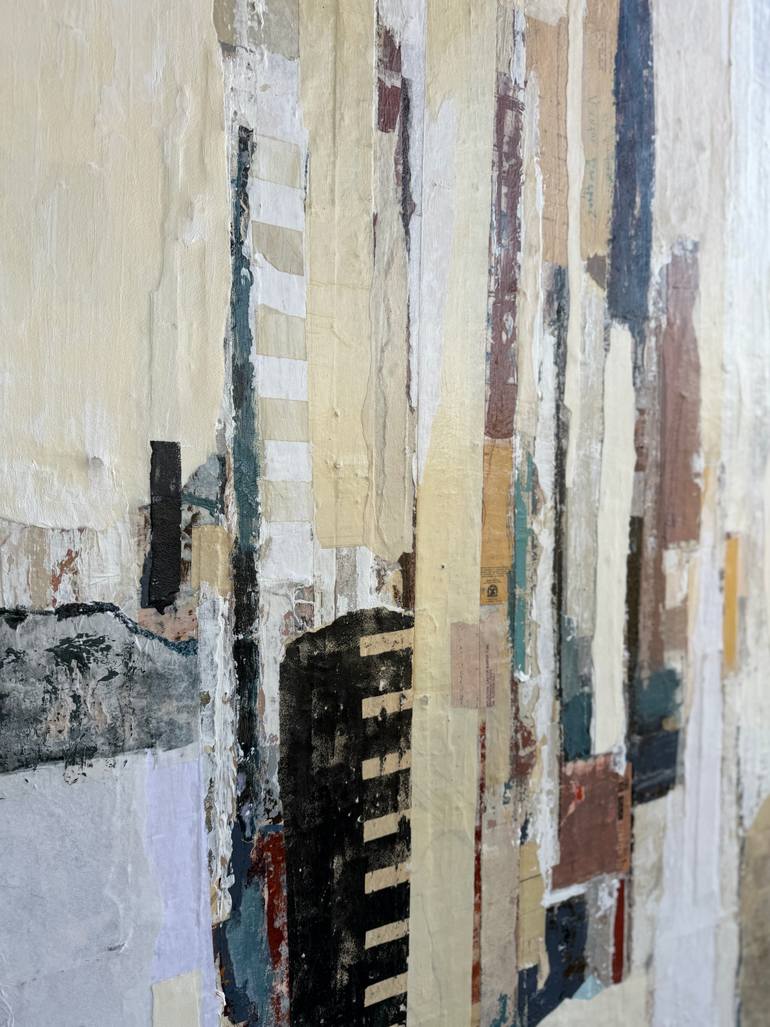 Original Abstract Expressionism Abstract Collage by Adam Collier Noel