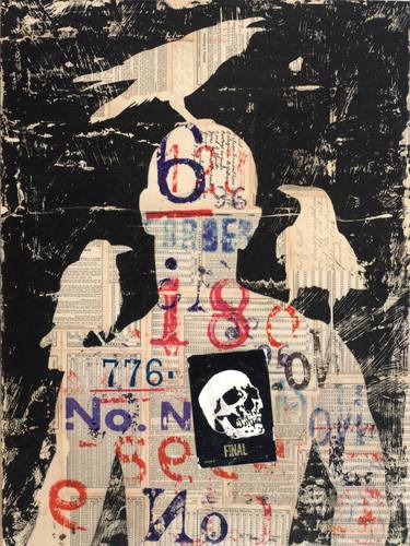 Original Dada Mortality Collage by Adam Collier Noel