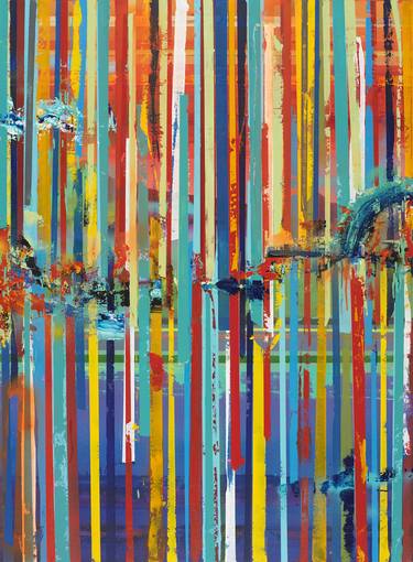 Original Pop Art Abstract Paintings by Adam Collier Noel