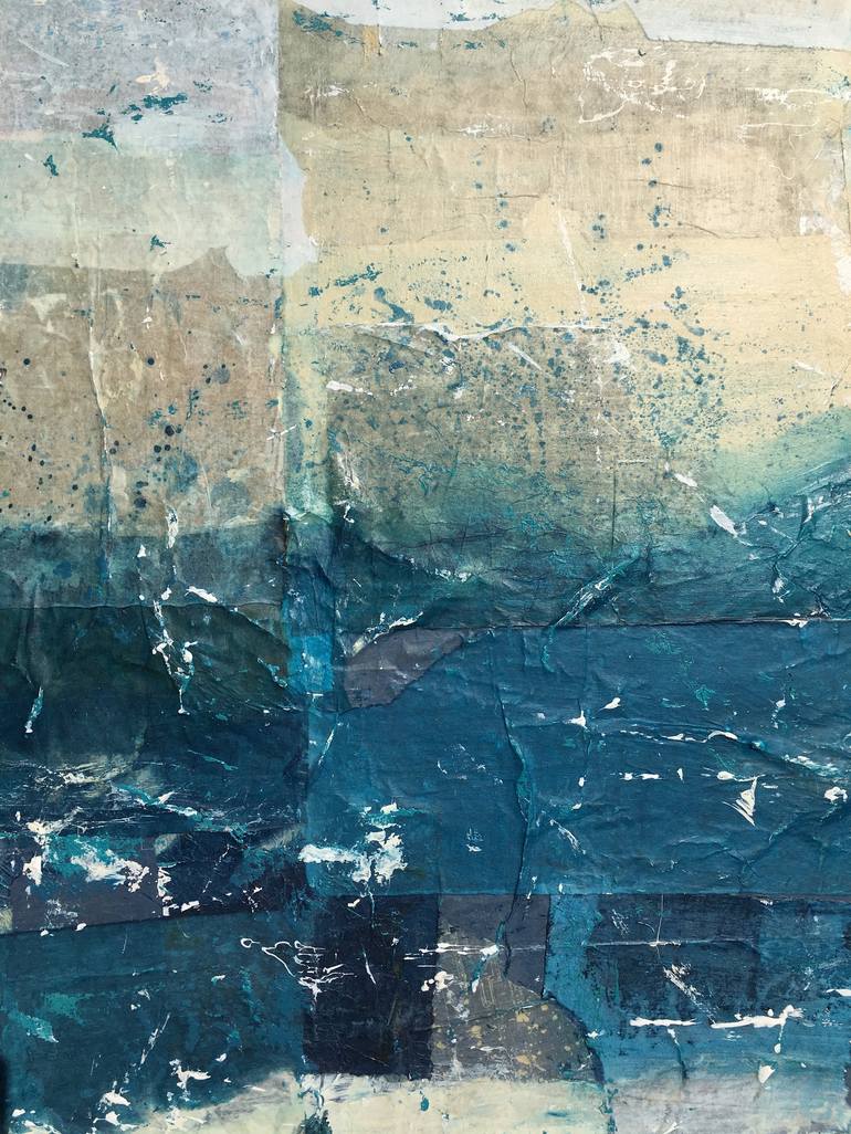 Original Abstract Water Collage by Adam Collier Noel