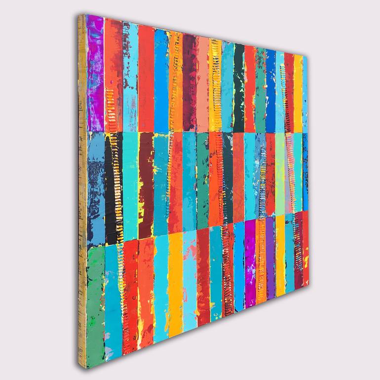 Original Pop Art Abstract Painting by Adam Collier Noel