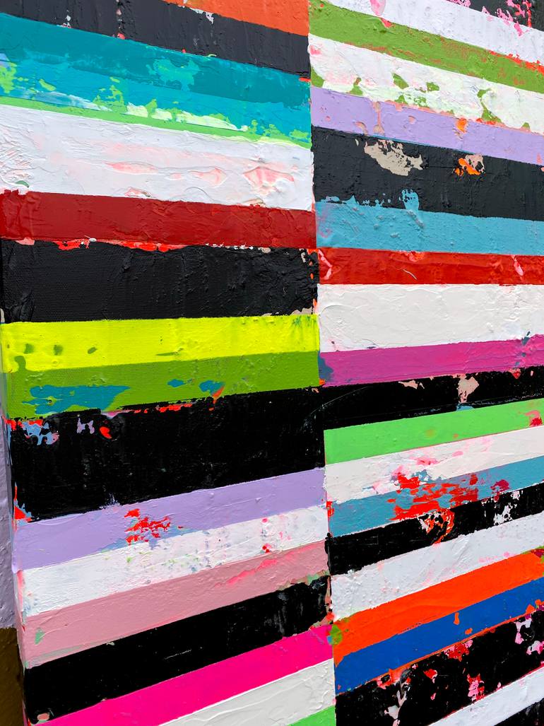 Original Pop Art Abstract Painting by Adam Collier Noel