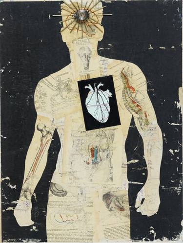 Original Figurative Men Collage by Adam Collier Noel