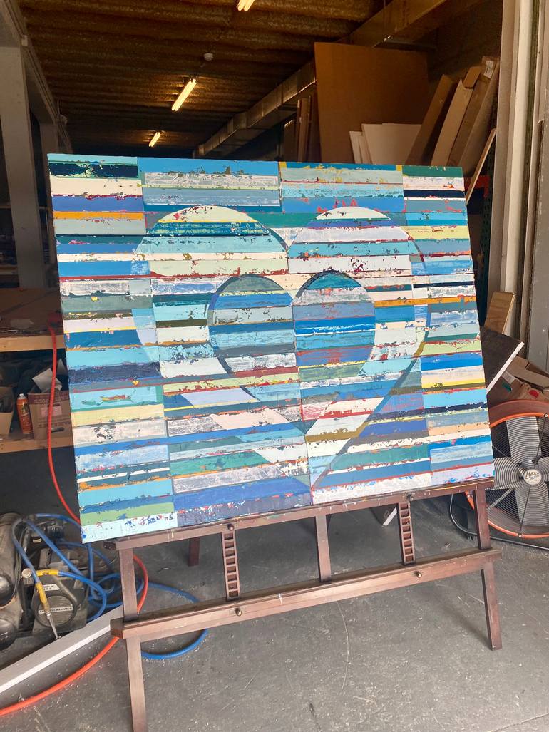Original Abstract Love Painting by Adam Collier Noel