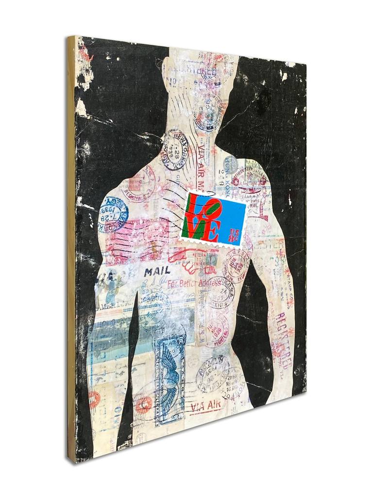 Original Figurative People Collage by Adam Collier Noel