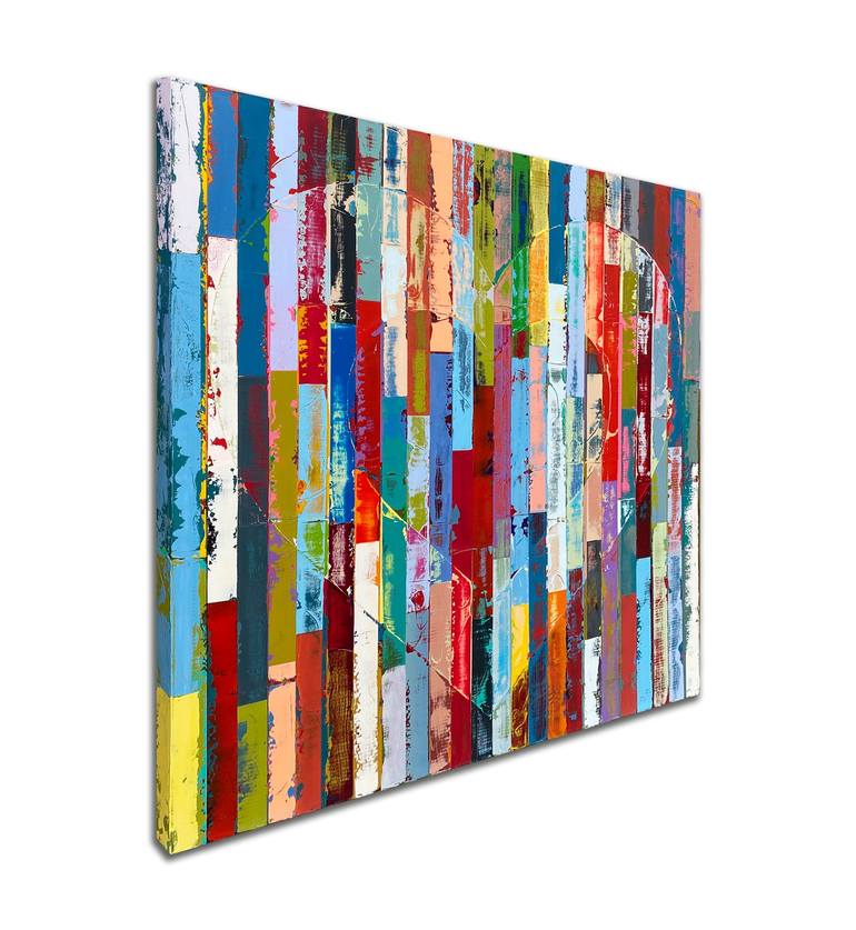 Original Pop Art Abstract Painting by Adam Collier Noel