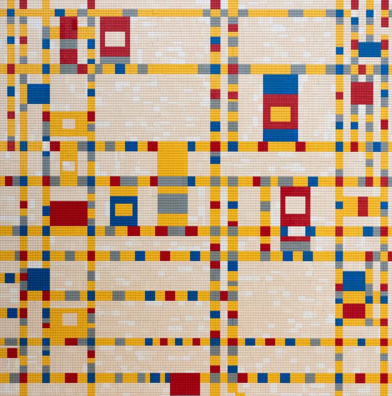 Mondrian best sale lego art