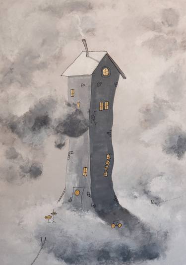 Print of Surrealism Places Paintings by Per Nylen