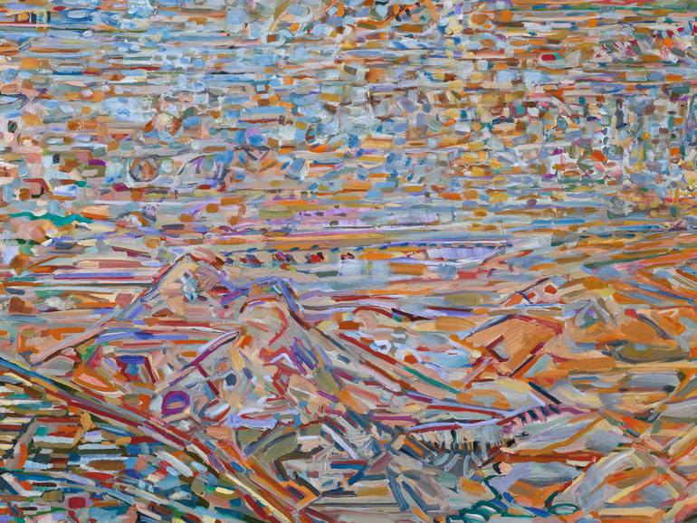 Original Abstract Landscape Painting by Zohar Cohen