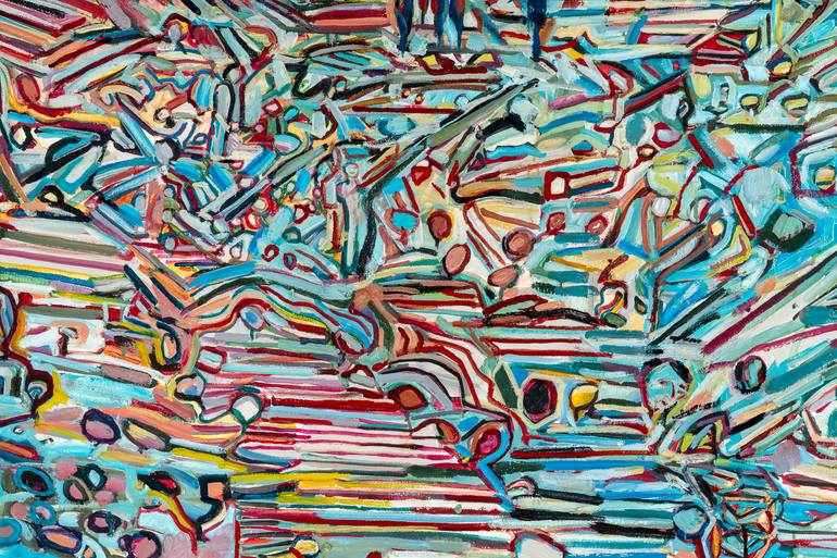 Original Abstract Expressionism Abstract Painting by Zohar Cohen