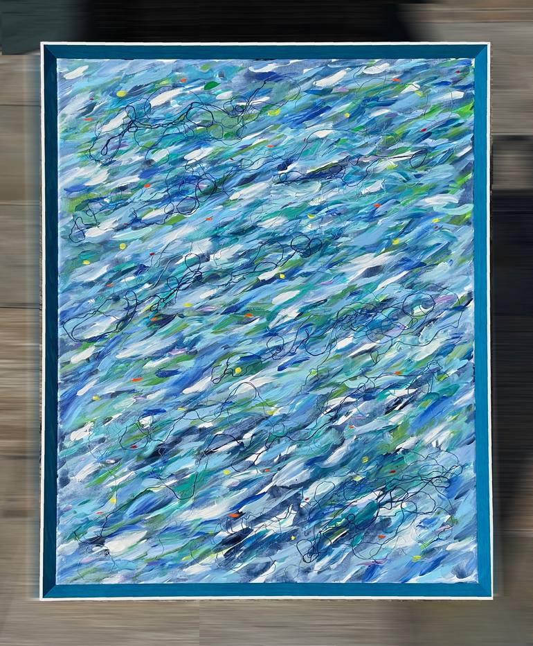 Original Abstract Expressionism Abstract Painting by Jessy Cho