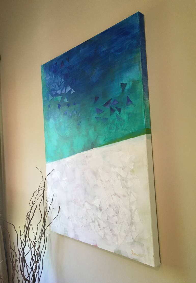 Original Abstract Expressionism Abstract Painting by Jessy Cho