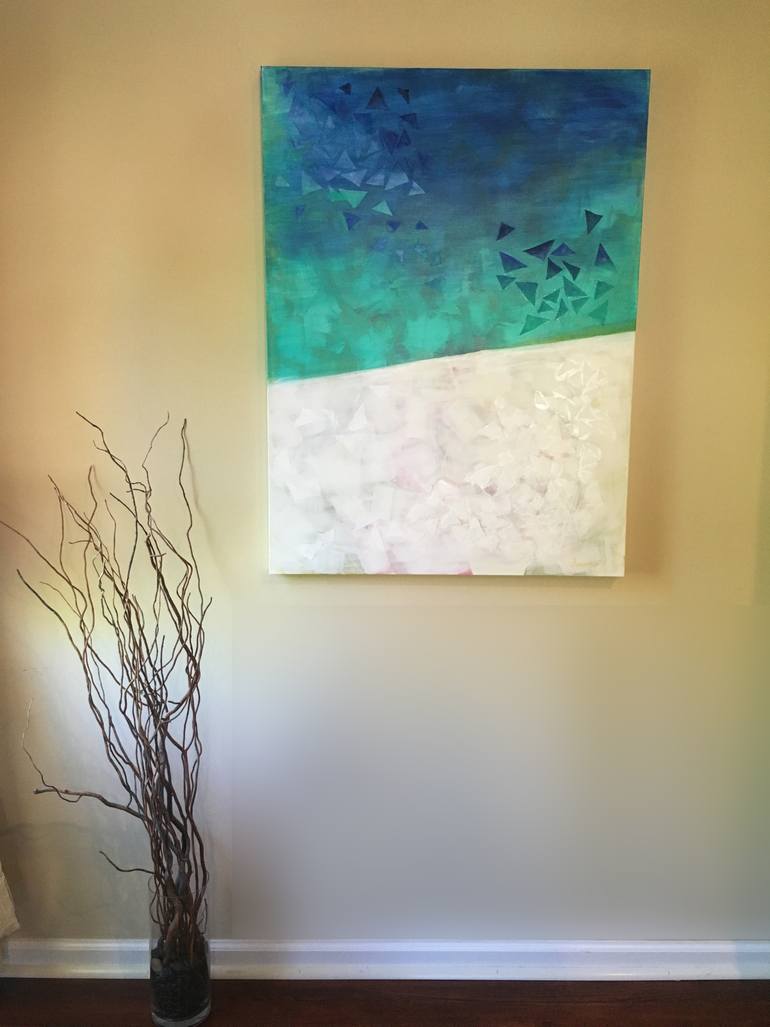Original Abstract Expressionism Abstract Painting by Jessy Cho