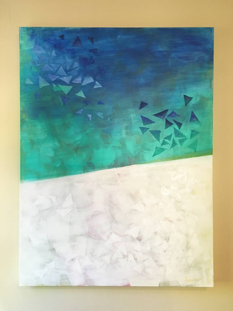 Original Abstract Expressionism Abstract Painting by Jessy Cho