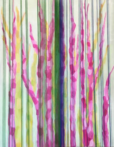 Print of Abstract Garden Paintings by Jessy Cho