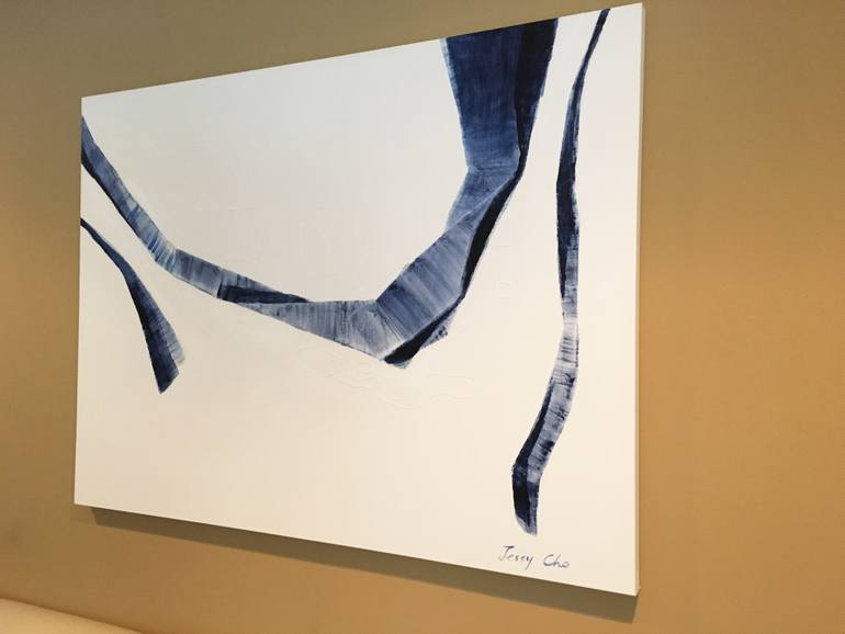Original Art Deco Abstract Painting by Jessy Cho