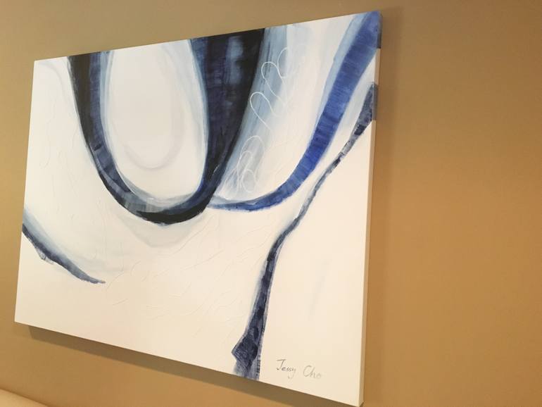 Original Art Deco Abstract Painting by Jessy Cho