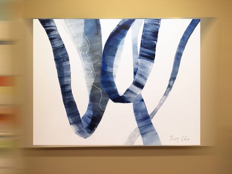 Original Conceptual Abstract Painting by Jessy Cho