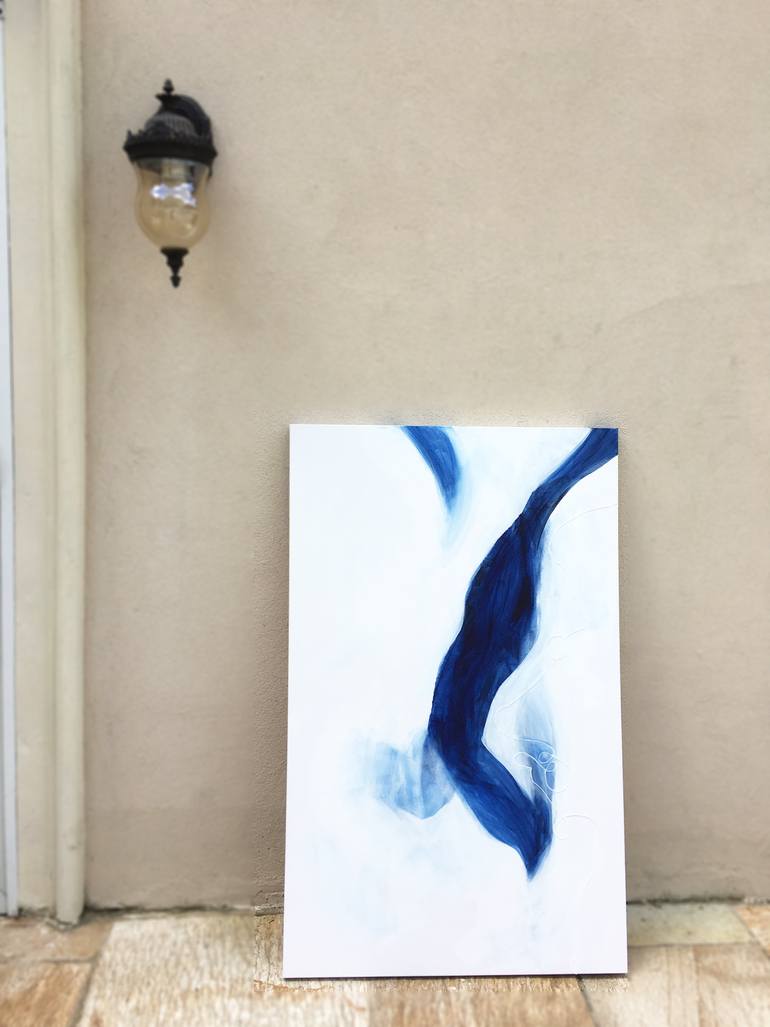 Original Art Deco Abstract Painting by Jessy Cho