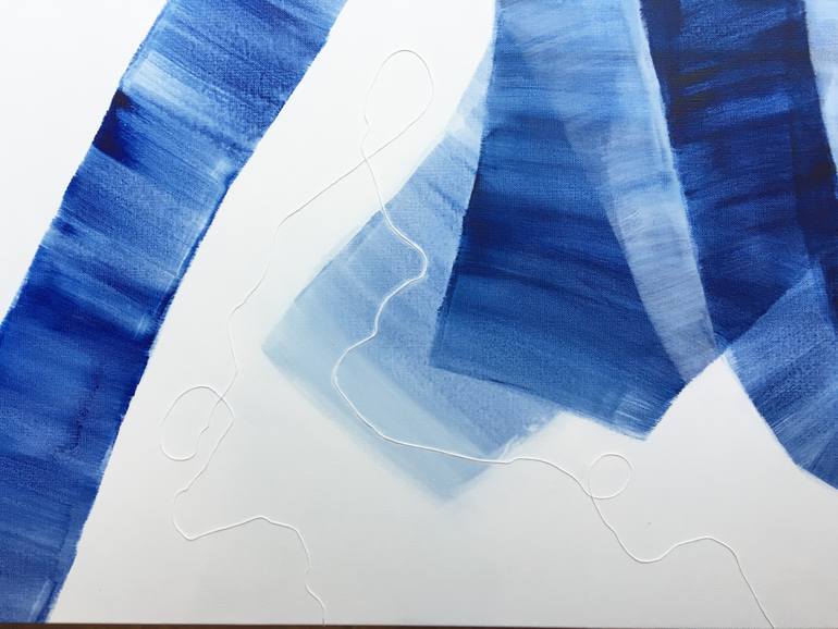 Original Art Deco Abstract Painting by Jessy Cho