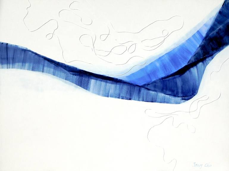 Wind Blue 60 - Print