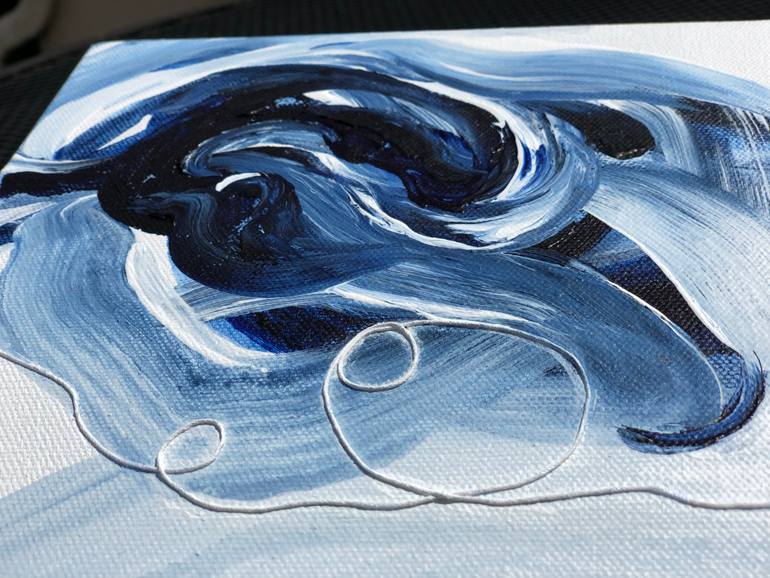 Original Abstract Expressionism Abstract Painting by Jessy Cho