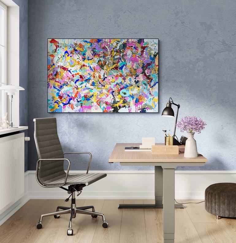 Original Abstract Expressionism Abstract Painting by Jeffrey Tover