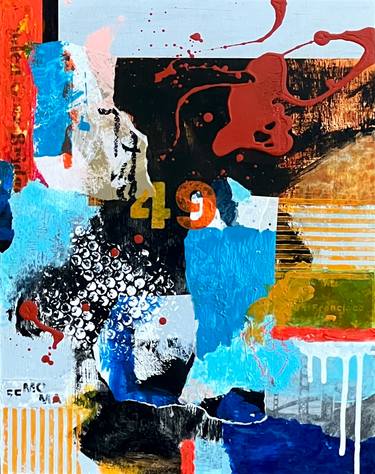 Original Abstract Expressionism Abstract Painting by Jeffrey Tover