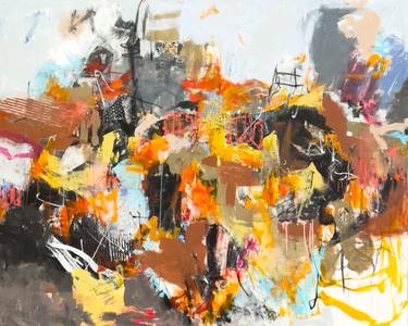 Original Abstract Expressionism Abstract Painting by Jeffrey Tover