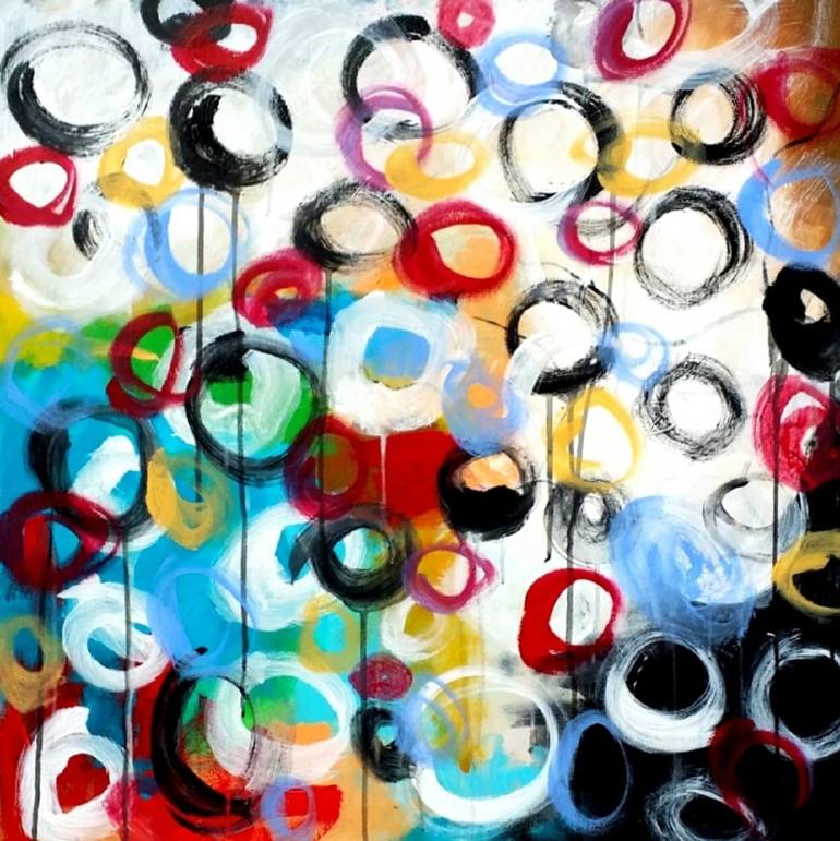 A Million Balloons Painting by Jeffrey Tover | Saatchi Art
