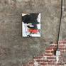 painting on wall (in studio)
