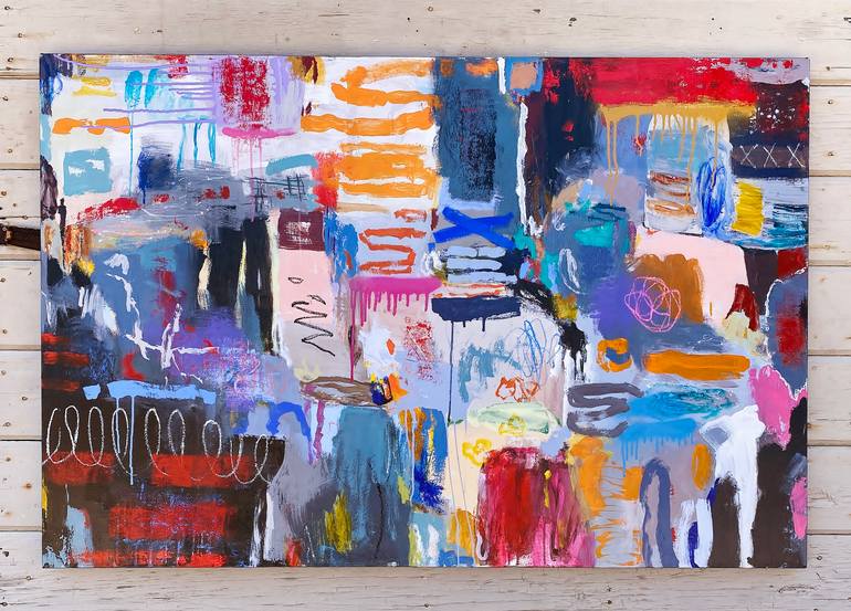 Original Abstract Expressionism Abstract Painting by Jeffrey Tover