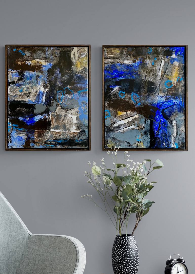 Original Abstract Expressionism Abstract Painting by Jeffrey Tover