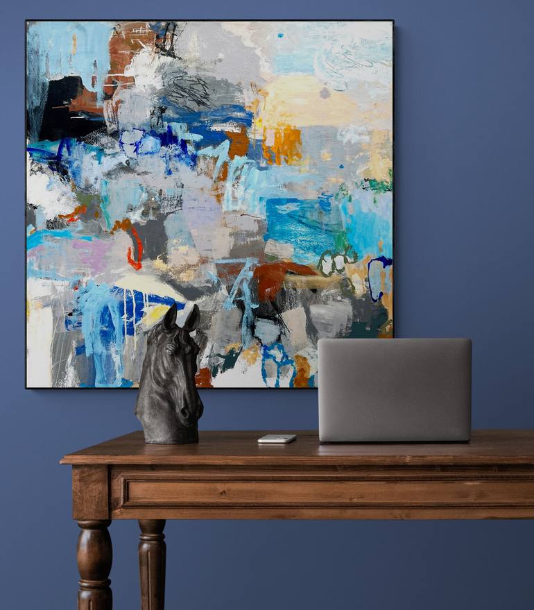 Original Abstract Expressionism Abstract Painting by Jeffrey Tover