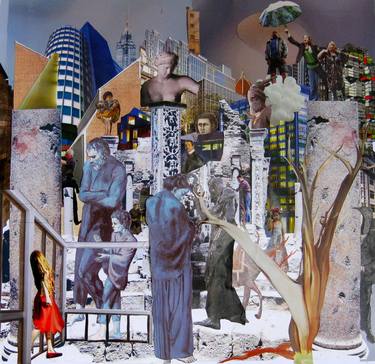 Original Surrealism Fantasy Collage by Di Peisley