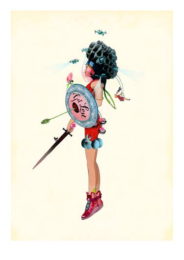 Original Illustration Women Digital by Delphine Lebourgeois