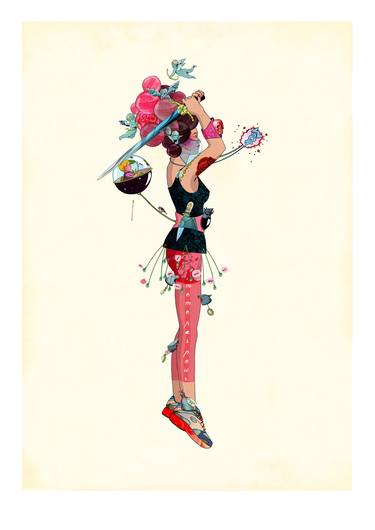 Original Illustration Women Digital by Delphine Lebourgeois