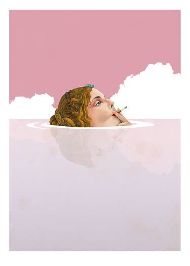 Original Figurative Water Digital by Delphine Lebourgeois