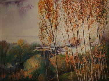 Saatchi Art Artist Masood Hussain; Paintings, “Autumn in Kashmir” #art