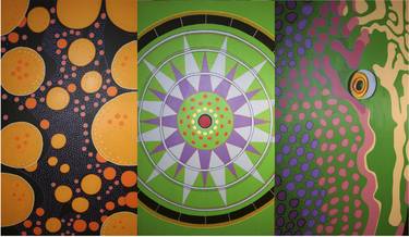 Original Abstract Science/Technology Paintings by Merrill Steiger