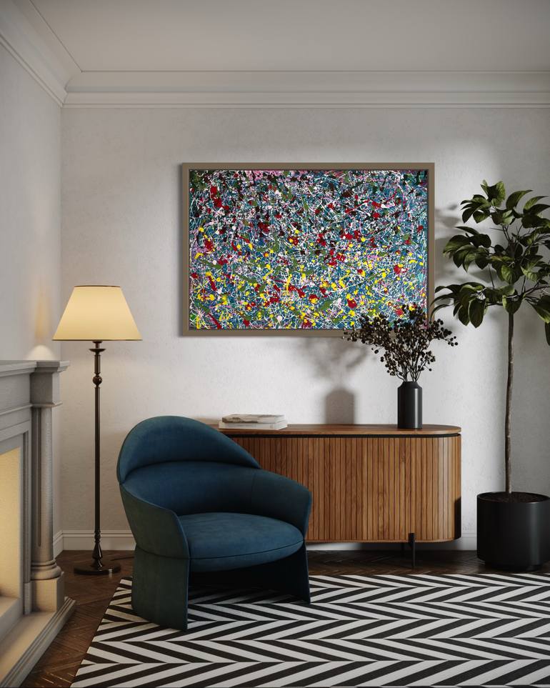 Original Abstract Painting by Kris M