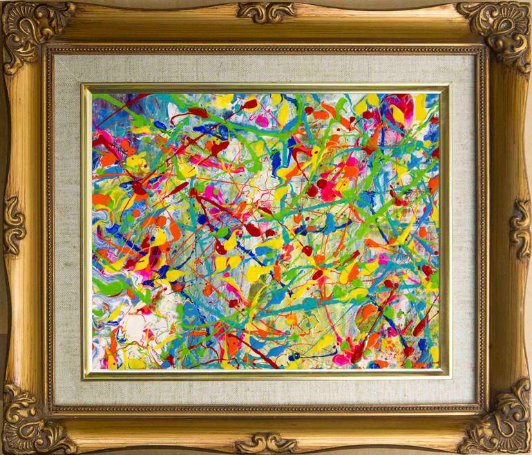 Original Abstract Expressionism Abstract Painting by Kris M