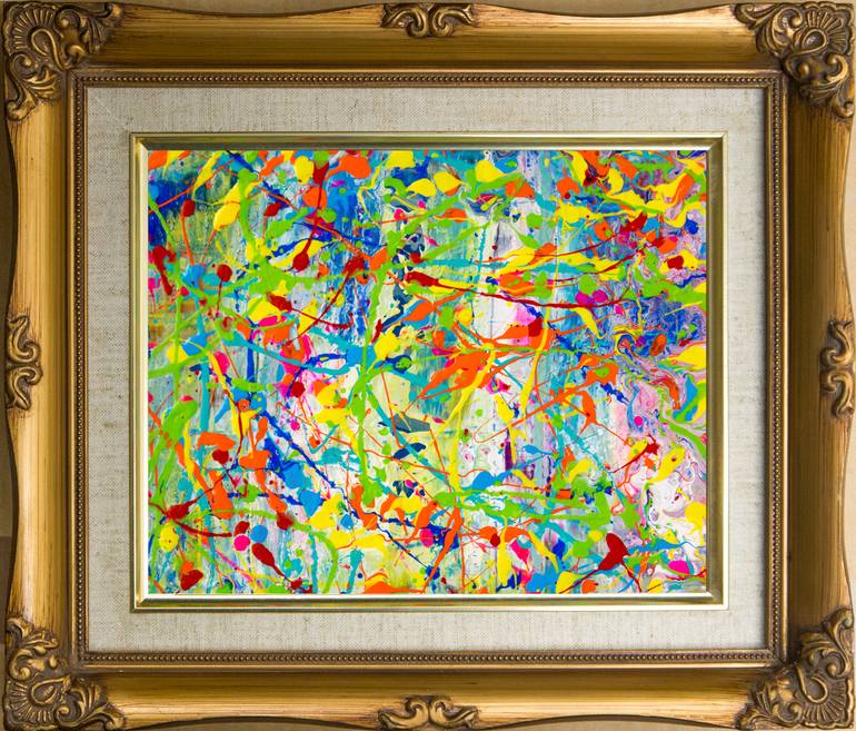 Original Abstract Expressionism Abstract Painting by Kris M